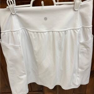 Athleta White Salutation Stash Pocket 16.5” Skort